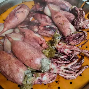 통오징어찜